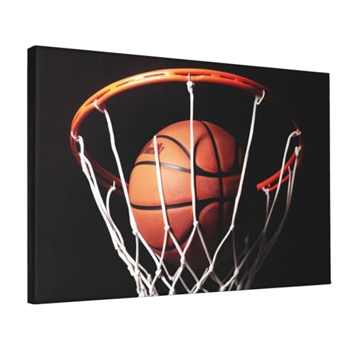 Impression sur toile de basket-ball sans cadre décoration murale moderne