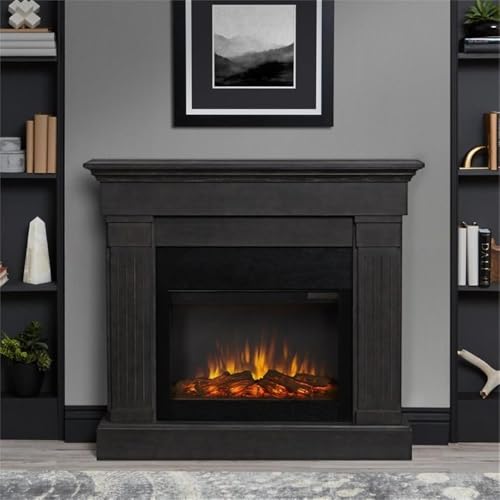 Real Flame Crawford Electric Fireplace in Gray