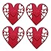 LAIOUSN 4 bolsas de cubiertos no tejidas con bolsillo para el día de San Valentín Imagen de LAIOUSN 4 bolsas de cubiertos no tejidas con bolsillo para el día de San Valentín