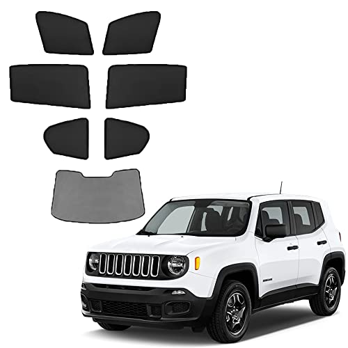 YYCKE Set 8 Tende Parasole Per Finestrini Jeep Wrangler JL (2018-2025), Protezione UV E Privacy, Per Campeggio E Relax