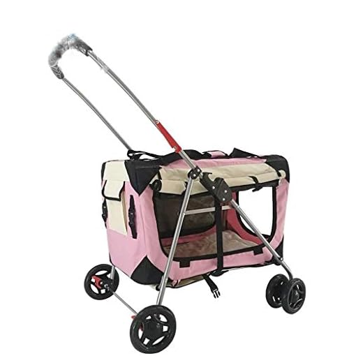 Pet Dog Stroller Pet Supplies Outdoor Pet Stroller, Dog Stroller, Cat Stroller, Pet Stroller, Light Portable Collapsible Separate Outdoor Car Pet Stroller
