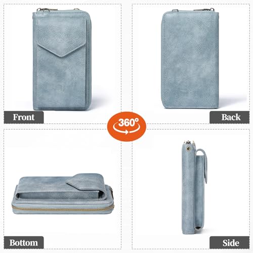 Image of SENDEFN Small Crossbody Cell Phone Purse for Women Leather Cellphone Bags Wallet Purses with Multi Card Slots