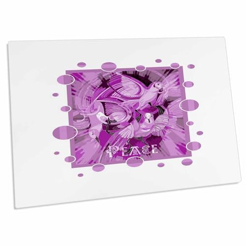 Desk Pad con texto Dove y diseño celta tonos lilas miniatura 1