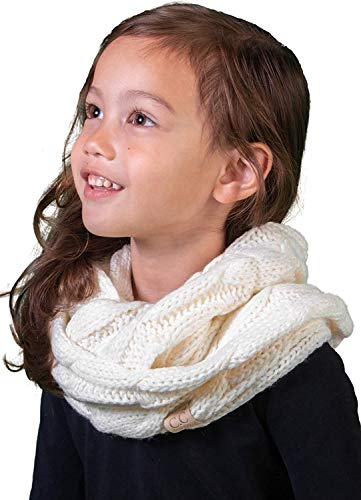 Funky Junque Kids Scarf Baby Toddler Matching Cable Knit Winter Infinity Circle Wrap4