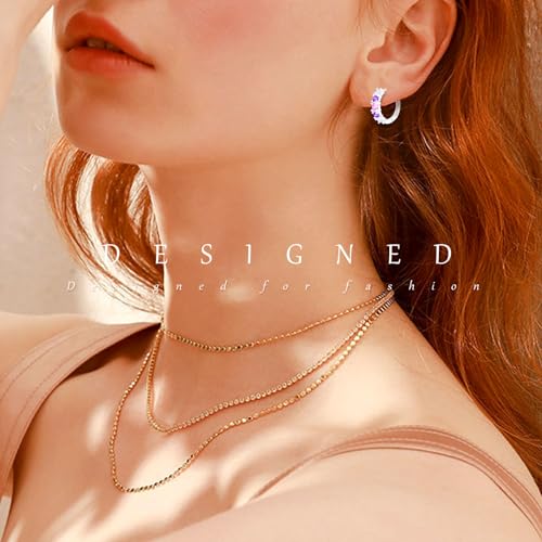 Earrings for Women, 925 Sterling Silver Hoop Earring Jewelry for Women, Colorful Cute Fashion Graduation Birthday Gifts for Teen Girls3