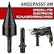 MaxEarn Brennholzbohrer, Bohrkegel Holzspalter 42mm Kegelspalter Spaltbohrer mit 2 Bohrgriffe, Brennholzspalter Bohrer, Holzspalter Schraube Kegel Spaltholzkegel Holzspalterbohre für Elektrohämmer