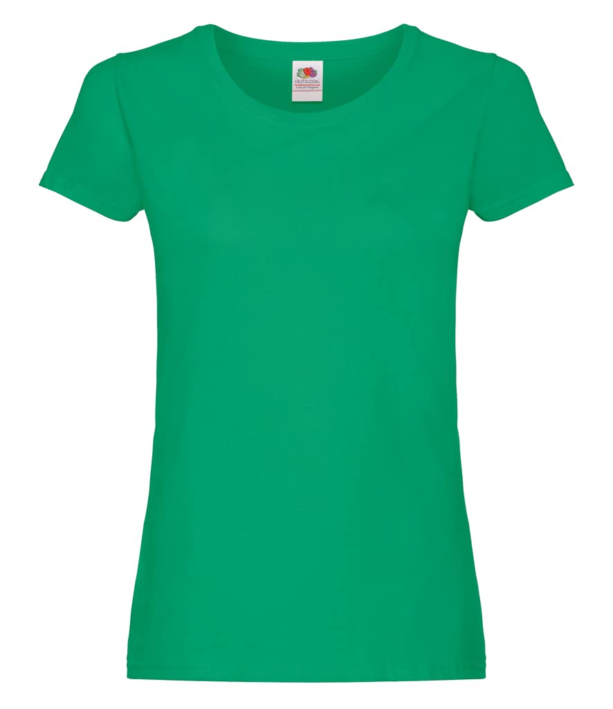 Fruit of the Loom Women's Original T. T-Shirt, Kelly Green, 18 (Manufacturer Size:XX-Large)