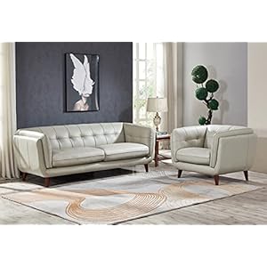 Hydeline Solana 100% Leather Sofa a...