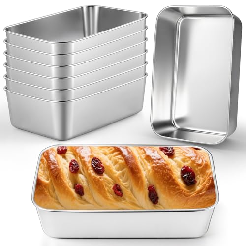 CLRBEATTY 8 Pcs Loaf Pans Set, 9 x 6 Inch