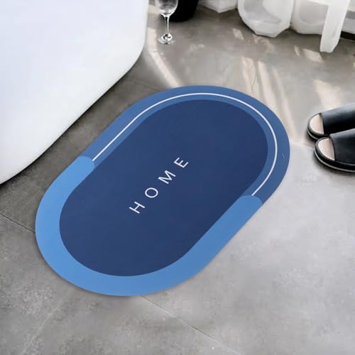 Image of UMAI X SAVYA Home Bath Mat, Quick Drying Water Soak Bathroom Mat Water Absorbent Door Mat, Floor Mat, Anti Slip Bathroom Cushion Mat (60 * 40)