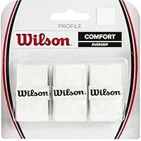 Wilson Griffband Profile Overgrip 3 Pack, Weiß, NS