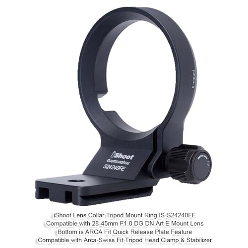 Support de trépied pour Sigma 85mm f/1.4 DG DN Art en aluminium usiné