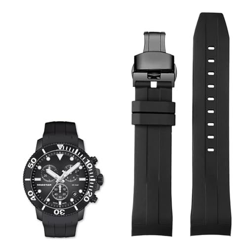 Bracelet de montre silicone Tissot T120417 T120407 accessoire cadran quartz 22mm