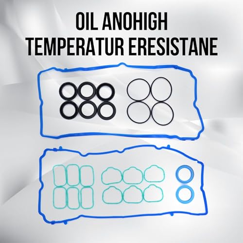 Image of HiSport VS50805R Valve Cover Gasket Kit Set - Compatible with 2011-2020 Chrysler 300 200 Town & Country Dodge Challenger Charger Grand Caravan Journey Durango Avenger - Replace MS97204