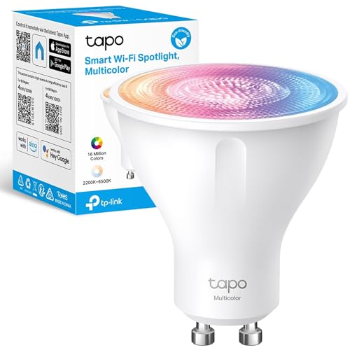 Tapo L630 Smart Bulb, GU10 Lamp Base, Alexa Light Bulb, Smart Light Bulb Spotlight, 16 Million Colours, White Tunable, High Lumen & Dimmable, Remote C