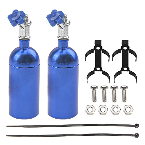 2Pack Vgoohobby Simulation Nitrogen Bottle Decoration Part Accessory Compatible With Traxxas Trx4 Axial Scx10 Rc4Wd Tamiya Cc01 D90 90046 1/10 Rc Crawler (Bue) #TOP29