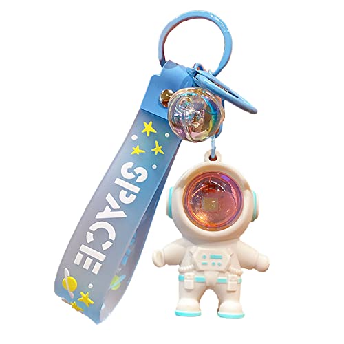 KHIOPNT Cute Astronaut Keychain with Sunset Light, Cool Outspace Keychain