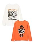 Oberteil NAME IT Jungen NKMVUX 2P LS NNN Top, Tigerlily, 134-140