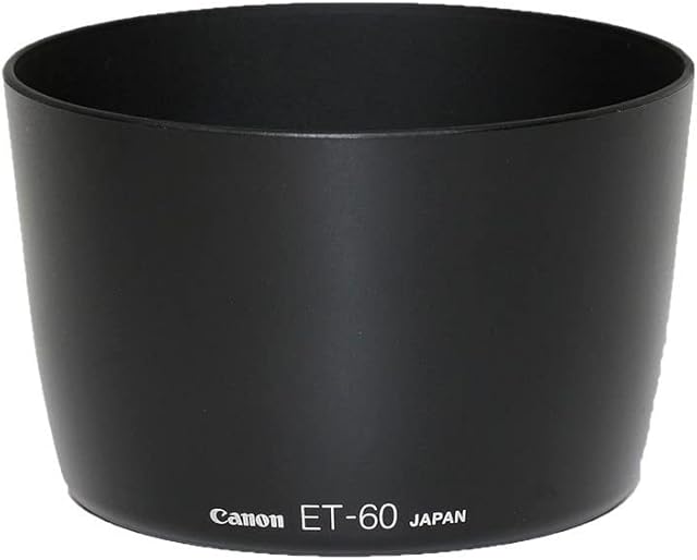 Canon ET-60 Lens Hood For EF 75-300mm f/4.5-5.6/2, /3, USM/2, USM/3, EF-S 55-200mm f/4.5-5.6 IS, Black