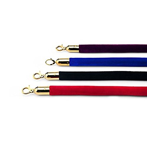 Clavos de conexión, herrajes de Cromo, Revestimiento de Terciopelo, 150 cm de Longitud, 28 mm de diámetro, Colores Opcionales a Elegir