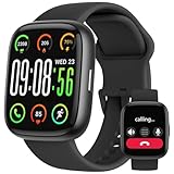 Reloj Inteligente Mujer Hombre con Alexa Integrado, Pantalla HD de 1,83' y Llamadas Bluetooth IP68 Smartwatch con SpO2 Sueño 100+ Modos Deportivos, Regalo Pulsera Actividad para Android iOS, Negro