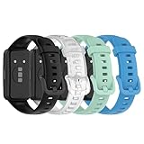 [SUGARJAR] 4本セット バンド Huawei Band 8/9/10 対応 シリコン ストラップ ソフト スポーツバンド レディース メンズ共用