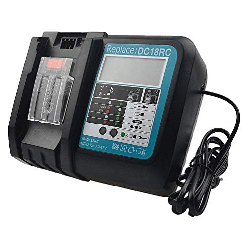 DC18RC 14,4V 18V 3A Ladegerät Ersatz für Makita BL1840 BL1850 BL1820 BL1830 BL1430 BL1440 BL1450 Batterie Ersetzen für DC18RC DC18RA Ladegerät mit