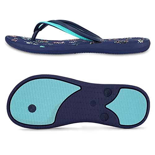 Image of VOVEA Flip Flops For Women Non-Slip Bathroom Shower Shoes Cushion foam Indoor and Outdoor Sandals