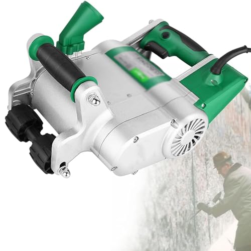 Máquina Ranuradora De Hormigón, Rozadora De Pared Eléctrica, con Hoja De Aleación De 25 Mm + 35 Mm, Diseño Colgante, Profundidad De Ranurado Ajustable, para Varias Ranuras De Pared