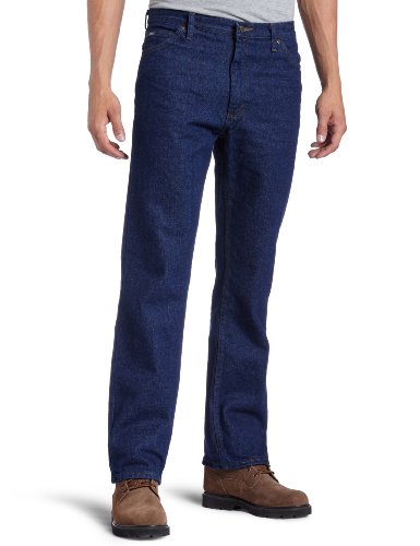 Image of Lee Men's Fit Regular Straight Leg Jean, Pepper Prewash, 42W x 36L