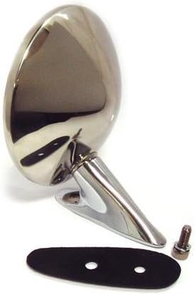 Classic Car Round Italian Style, Chrome Exterior Wing Mirror - 316