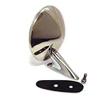 Classic Car Round Italian Style, Chrome Exterior Wing Mirror - 316