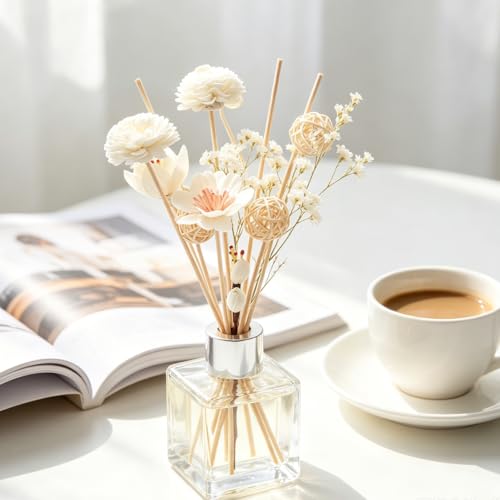 Set de 18 palitos difusores de aroma de rattan miniatura 7