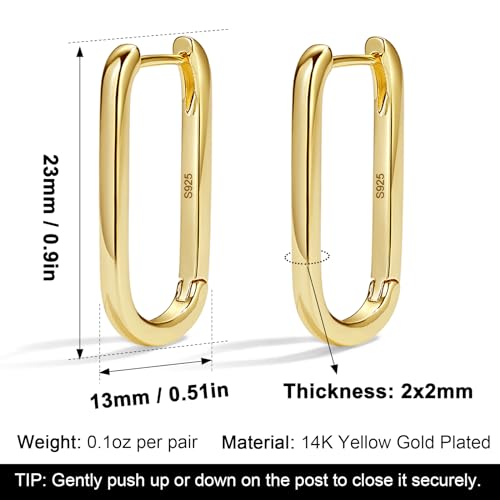Me&Hz Gold Huggie Earrings Small Huggie Hoop Earrings for Women 14K Gold Plated Hypoallergenic Cubic Zirconia Huggies Mini Silver Hoop Earring for Women4