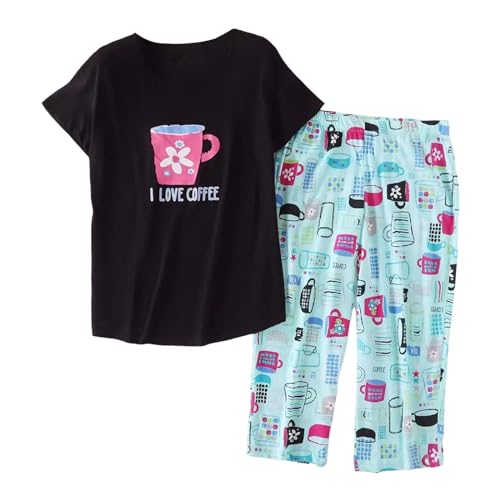 Pyjama femme grande taille en coton léger contre la chaleur nocturne estivale