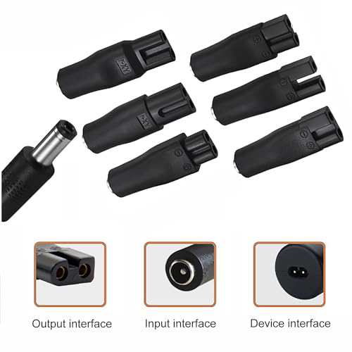 AQSQWQ 8 Stück 5V USB Netzkabel Kabel Rasierer Ladegerät Ersatz-Netzteil-Ladegerät, Multifunktions USB Adapter Set für alle Arten von Rasierern, Haarschneidern und Anderen Ladekabeln