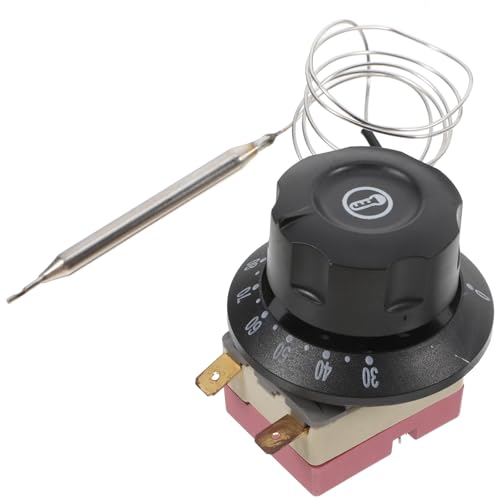 YARNOW Termostato Interruptor para Horno y Freidora Eléctrica, Unidad Tornillos Incluidos, Diseñado para Uso en Cocina Doméstica y Reuniones Sociales