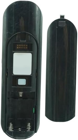 Image showing the back of the remote control with the battery cover removed, revealing the battery compartment.