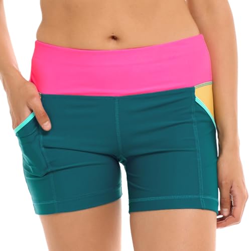 Body Glove Women's Standard Splash Elastic Waist Hybrid Swim Short with UPF 50