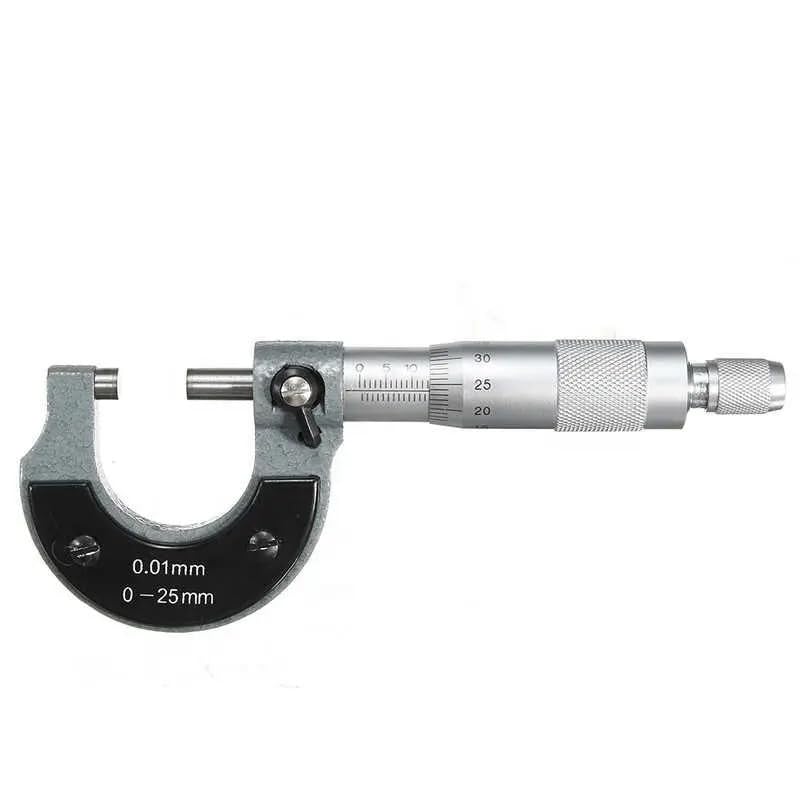SKADIOO Micrometer 0-25mm, 0.01mm Precision Measurement Tool – Outside Micrometer with Ratchet Stop, Carbide Anvil, High Accuracy Machinist Tool for Metalworking & Engineering - Image 2 thumbnail