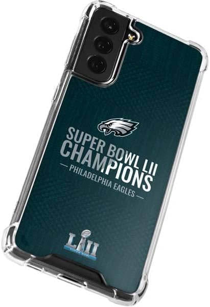 Skinit Clear Phone Case Compatible with Galaxy S22 - Officially Licensed NFL Philadelphia Eagles Super Bowl LII Champions Design