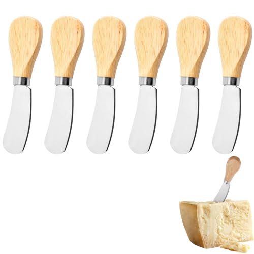 Pcsfoe Cuchillos de Mantequilla de Acero Inoxidable - Set de 6 Cuchillos para Mesa, Queso y Utensilios de Cocina Pcsfoe Cuchillos de Mantequilla de Acero Inoxidable - Set de 6 Cuchillos para Mesa, Queso y Utensilios de Cocina