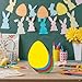 SHAPES ETC. 15 Pcs Easter Egg Assorted Color Creative Foam Cut-Outs 5.5in Spring Easter Classroom Decorations Learning Games Kids’ School Crafts Egg-cellent Bulletin Board Decor Egg Hunts USA Made