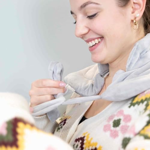 for you Wärmekissen mit Hirse und Lavendel - Körnerkissen mit Duftaroma für Nacken, Schulter & Rücken - Gegen Verspannungen von Rücken, Nacken & Schultern - Schmerzlindernd Wärmetherapie