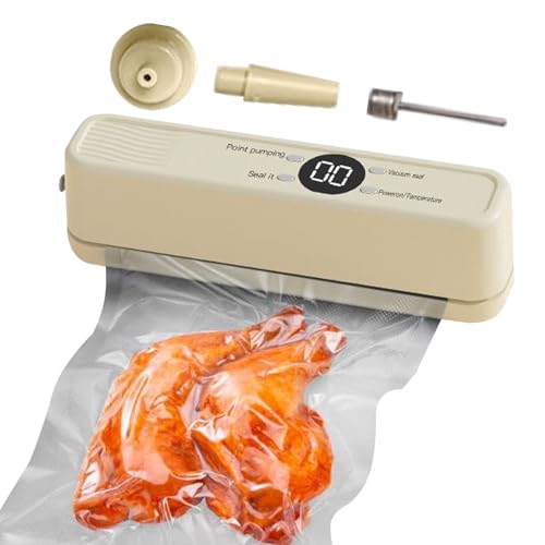 Sghtil La Envasadora Al Vacío,Herramienta De Sellado Al Vacío Para Cocina Recargable E Inalámbrica | Máquina Selladora al para la Conservación de Alimentos - Para Fruta Seca, Carne, Mariscos