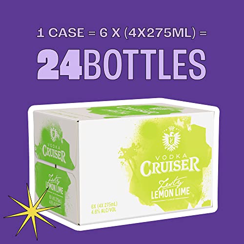 image for Vodka Cruiser Zesty Lemon/Lime, Refreshing Flavoured Pre-Mixed Vodka D