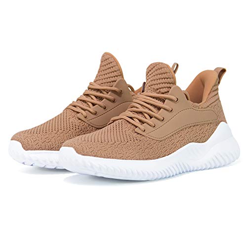 Image of Akk Womens Walking Shoes - Slip On Tennis Running Shoes Memory Foam Lightweight Work Sneakers for Indoor Outdoor Gym