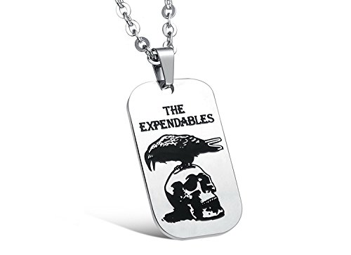 Aaishwarya The Expendables Metallic Pirate/Biker Look Pendant Chain for Boys & Men