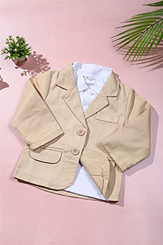 TAOJIAN Baby Boy Gentleman 3 Pieces Shirt Jacket Jeans Set Toddler Pants Clothing3