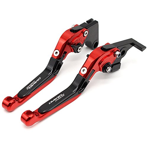 Motocicleta Accesorios CNC plegable extensible de freno palanca de embrague para DUCATI DIAVEL Carbon 2011 - 2015 Cover